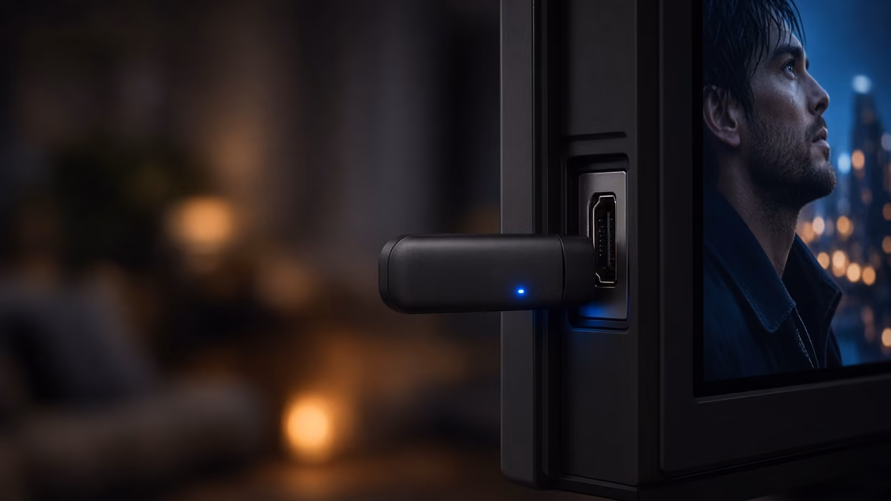 Amazon Fire TV Stick am Fernseher für IPTV in Deutschland